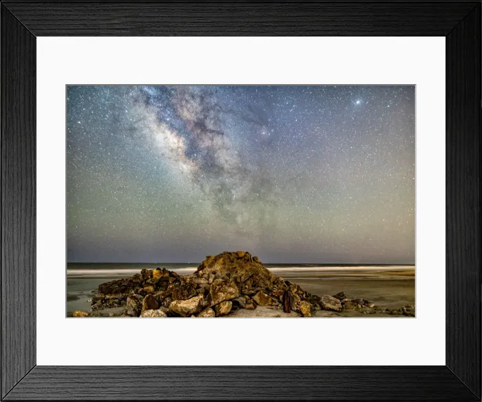 Framed Print : Folly Badlands Milky Way
