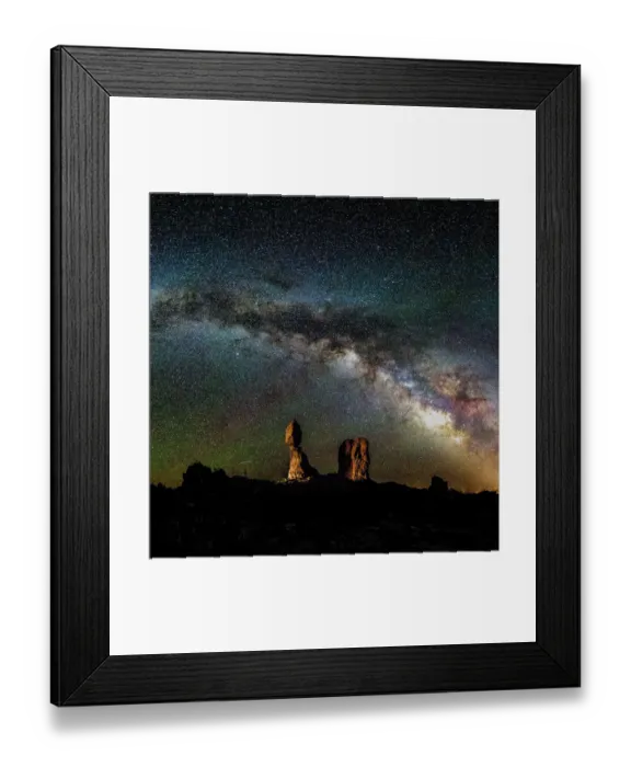 Framed Print : Below the Galaxy at Balanced Rock Framed Print : Below the Galaxy at Balanced Rock