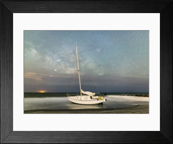 Framed Print : Shipwrecked Milky Way Framed Print : Shipwrecked Milky Way