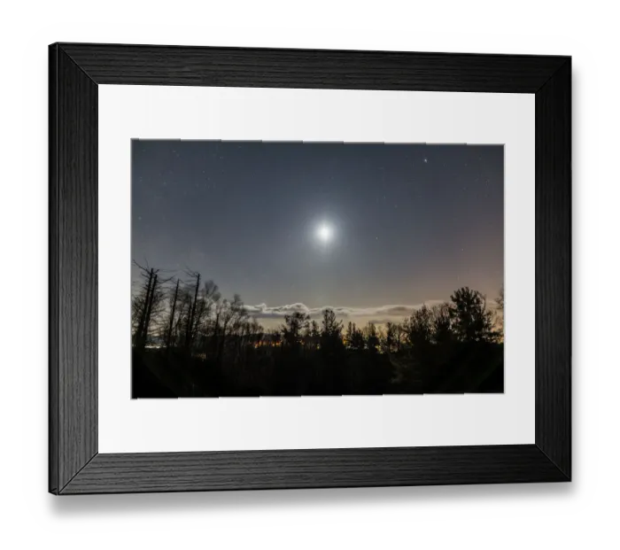 Framed Print : Milky Moon Framed Print : Milky Moon