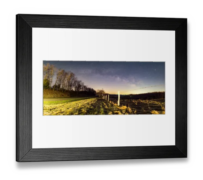 Framed Print : Blue Ridge Parkway Milky Way