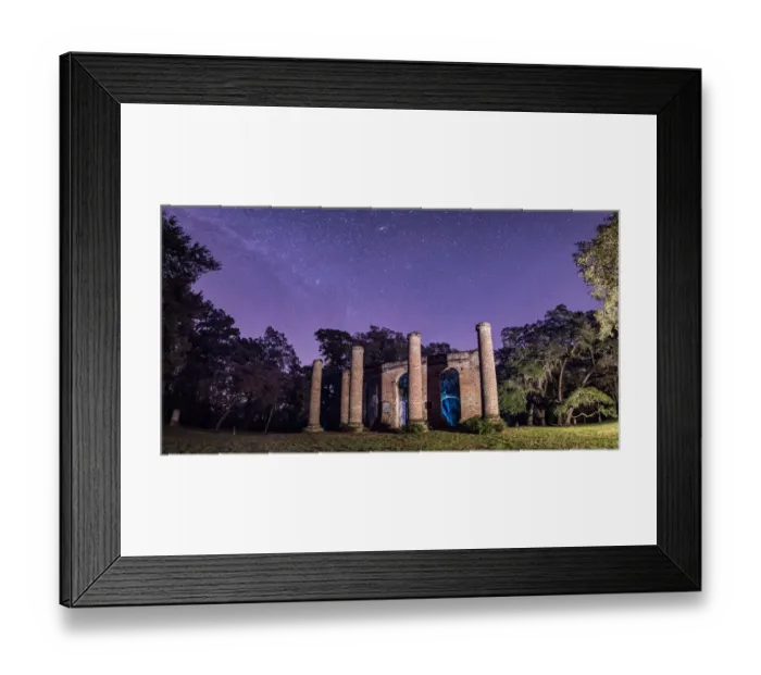 Framed Print : A Night at Sheldon Church Ruins Framed Print : A Night at Sheldon Church Ruins