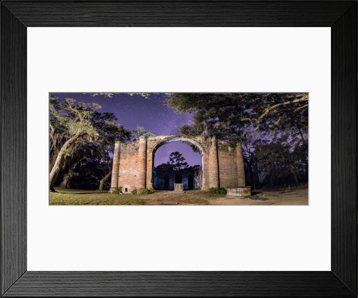 Framed Print : A Spooky Night at Sheldon Church Ruins Framed Print : A Spooky Night at Sheldon Church Ruins