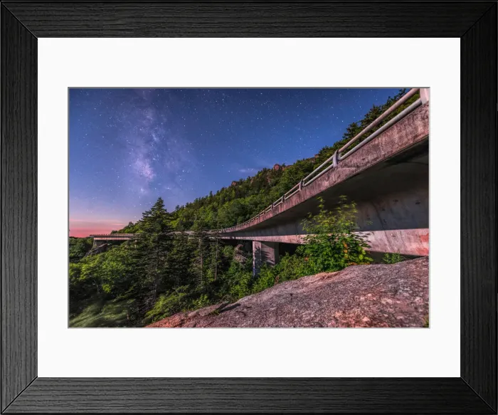 Framed Print : Curves. Shot below the Linn Cove Viaduct located on the Blue Ridge Parkway Framed Print : Curves. Shot below the Linn Cove Viaduct located on the Blue Ridge Parkway