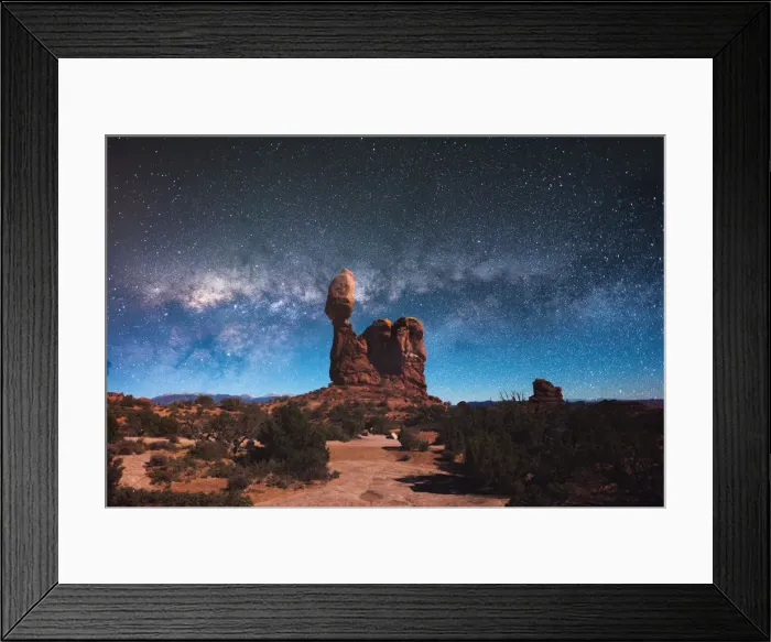 Framed Print : Balanced Rock Milky Way Framed Print : Balanced Rock Milky Way