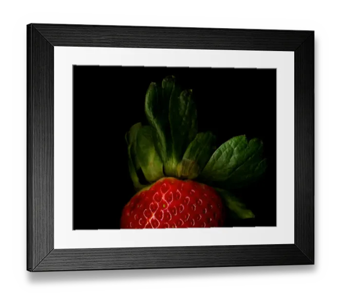 Framed Print : A Shiny-Strawberry