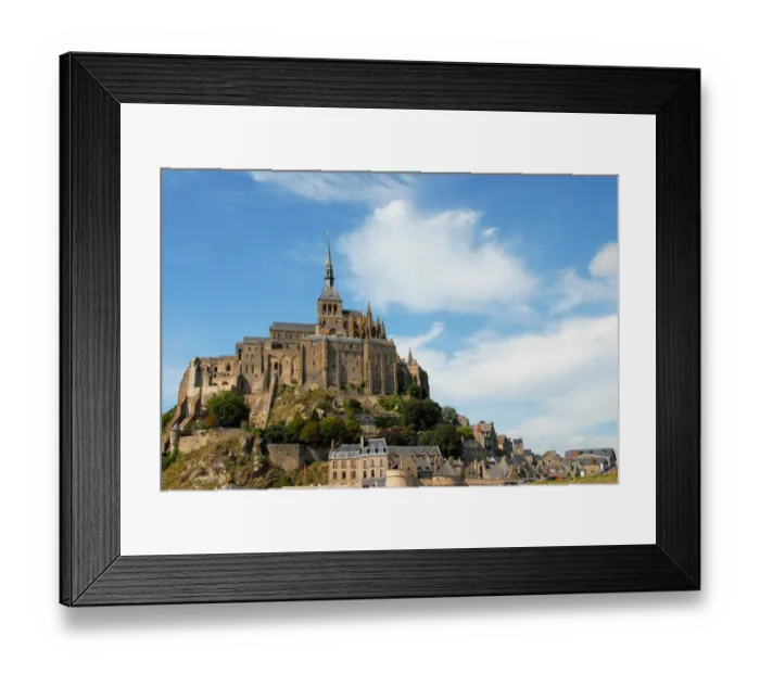 Framed Print : Mont-St-Michel Framed Print : Mont-St-Michel