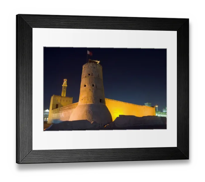 Framed Print : Dubai Museum and Al-Fahidi Fort Framed Print : Dubai Museum and Al-Fahidi Fort