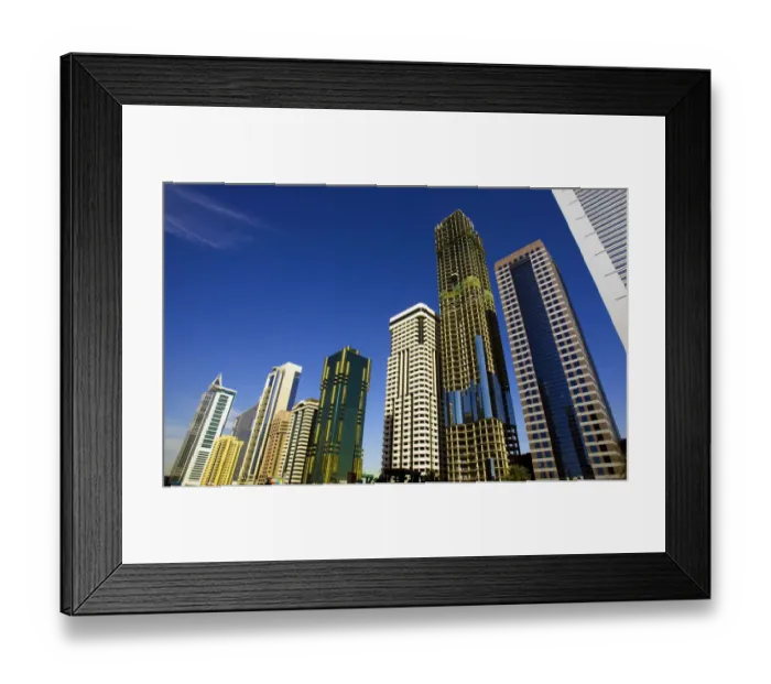 Framed Print : Tall Buildings of Sheikh Zayed Road