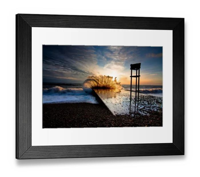 Framed Print : Brighton Seaside Sunset Framed Print : Brighton Seaside Sunset