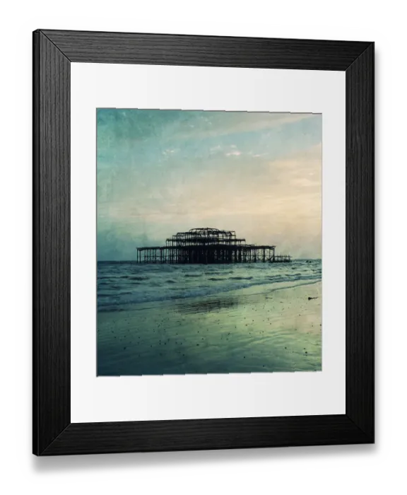 Framed Print : West Pier Remains Brighton Framed Print : West Pier Remains Brighton