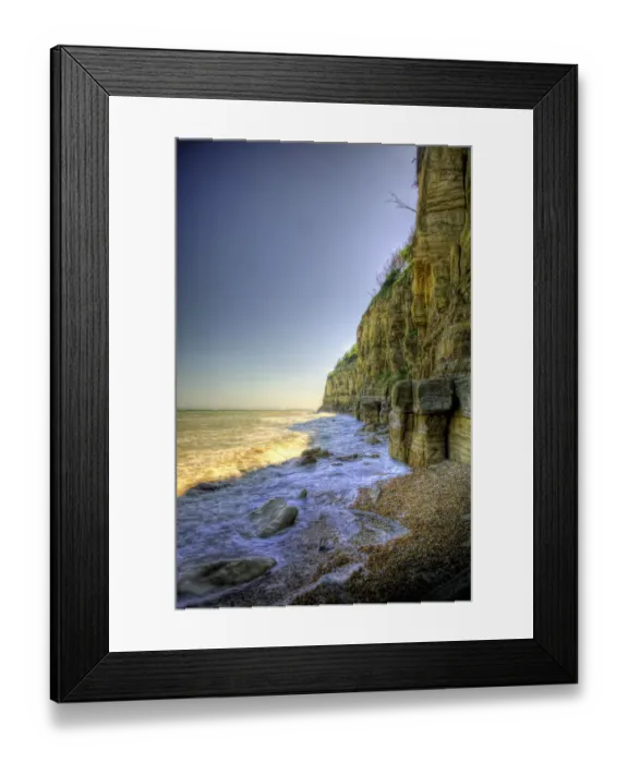 Framed Print : Cliffside. The cliffside at Pett Level near Winchelsea Beach in South England near Rye Framed Print : Cliffside. The cliffside at Pett Level near Winchelsea Beach in South England near Rye