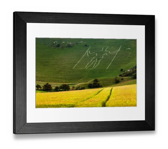 Framed Print : The Long Man of Wilmington, Sussex, England Framed Print : The Long Man of Wilmington, Sussex, England