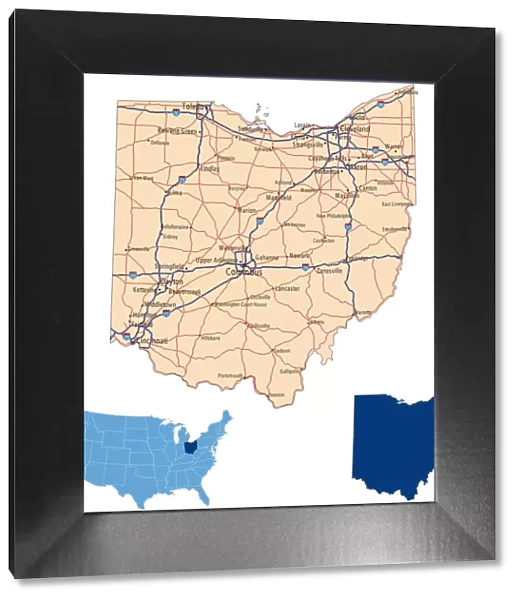 Ohio road map