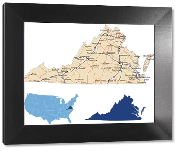 Virginia road map