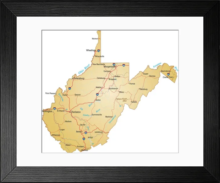 Framed Print : West Virginia Framed Print : West Virginia