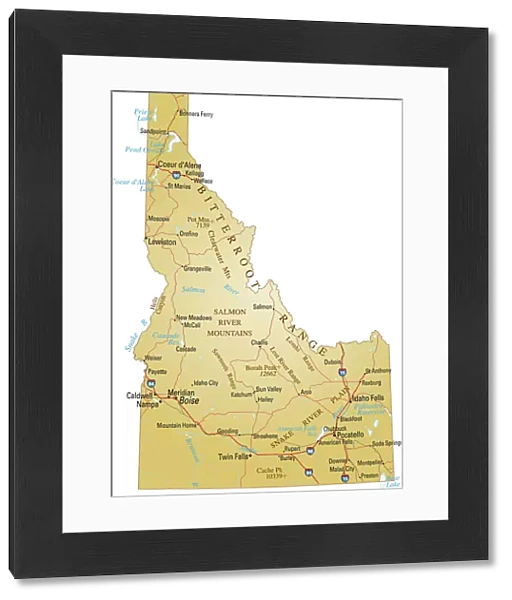 Map of Idaho