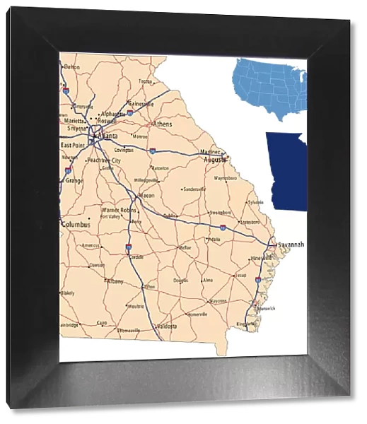 Georgia road map