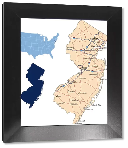 New Jersey road map