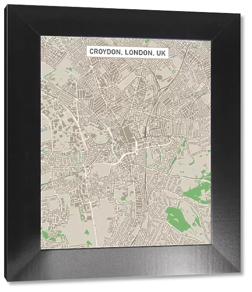 Croydon London UK City Street Map