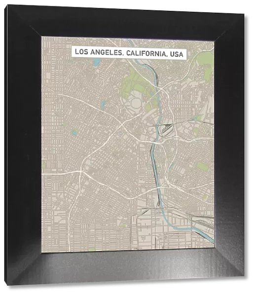 Los Angeles California US City Street Map