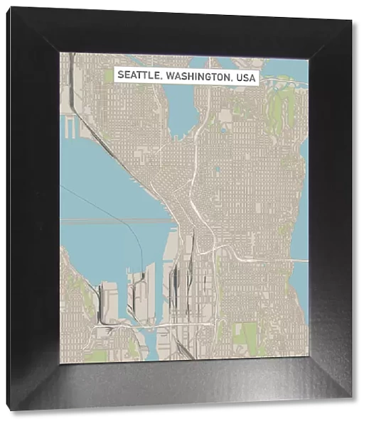 Seattle Washington US City Street Map