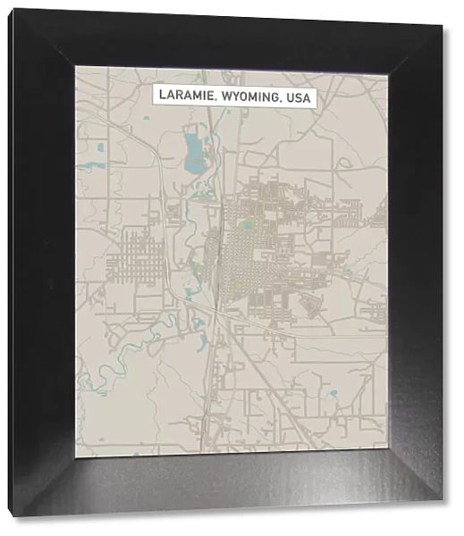 Laramie Wyoming US City Street Map