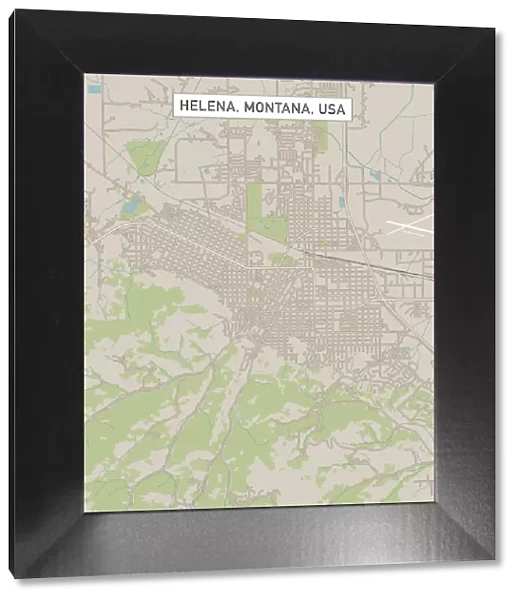 Helena Montana US City Street Map