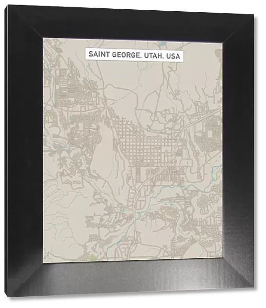 Saint George Utah US City Street Map