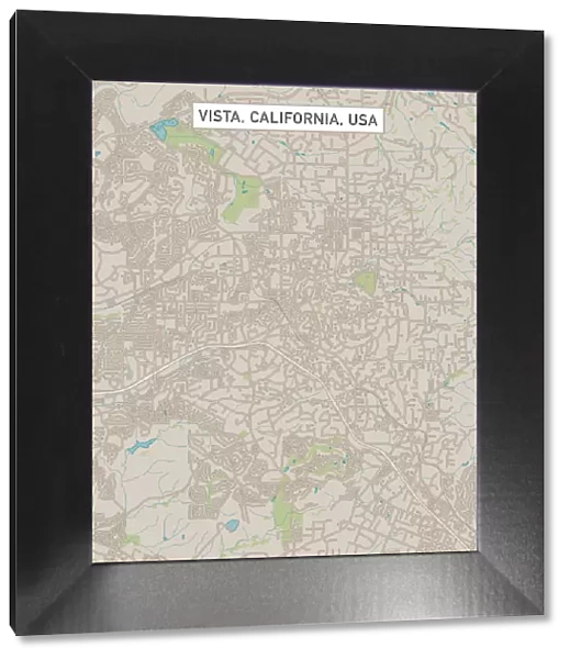 Vista California US City Street Map