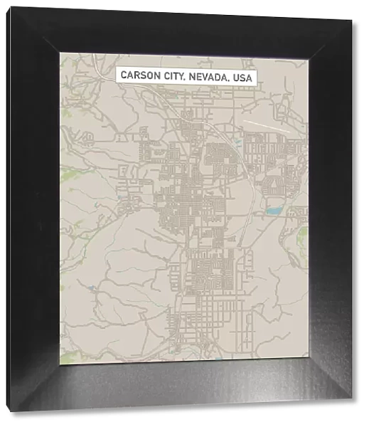 Carson City Nevada US City Street Map