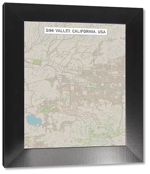 Simi Valley California US City Street Map