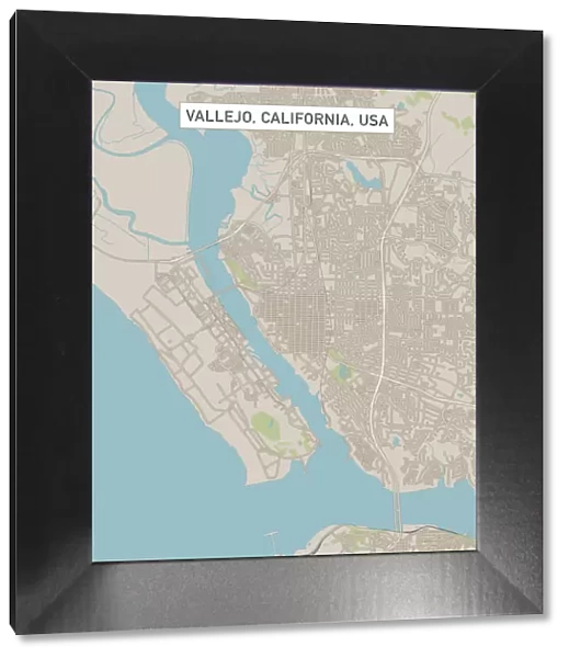 Vallejo California US City Street Map