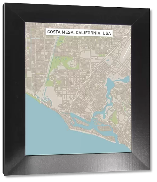 Costa Mesa California US City Street Map