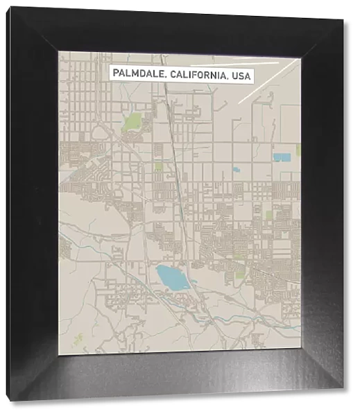 Palmdale California US City Street Map