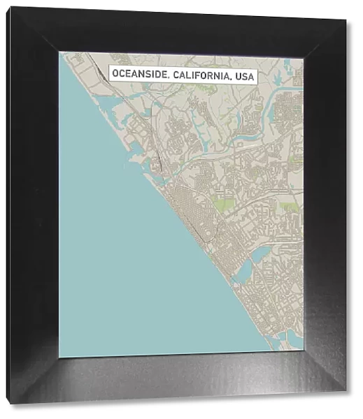 Oceanside California US City Street Map