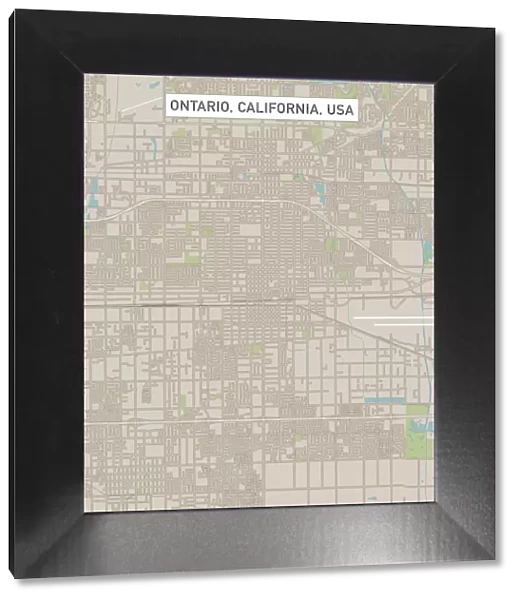 Ontario California US City Street Map