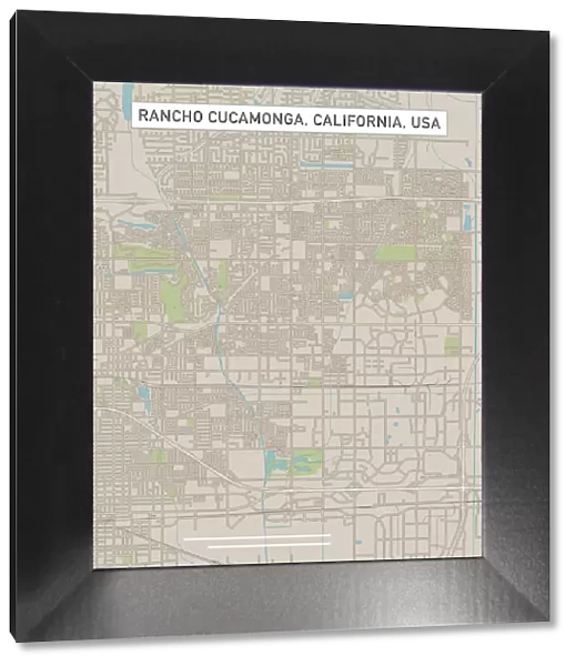 Rancho Cucamonga California US City Street Map