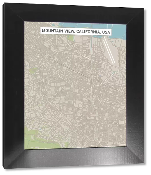 Mountain View California US City Street Map