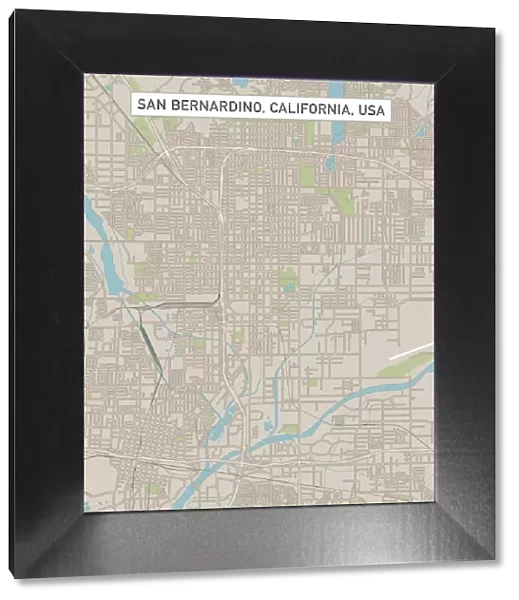 San Bernardino California US City Street Map