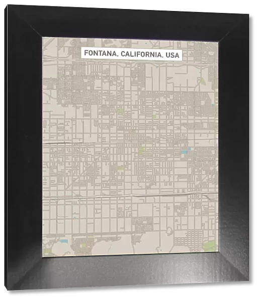 Fontana California US City Street Map