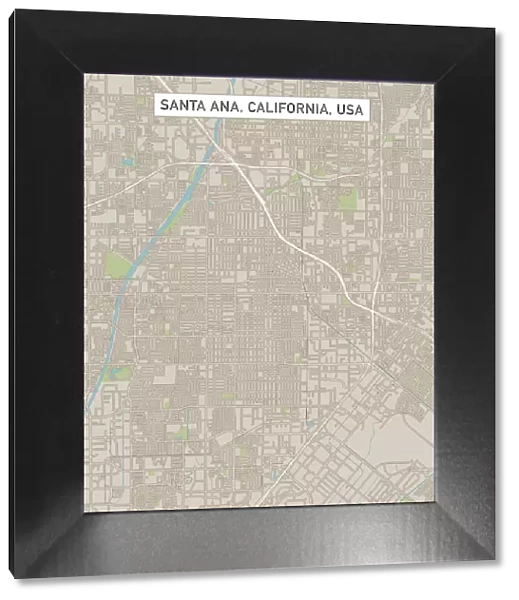Santa Ana California US City Street Map