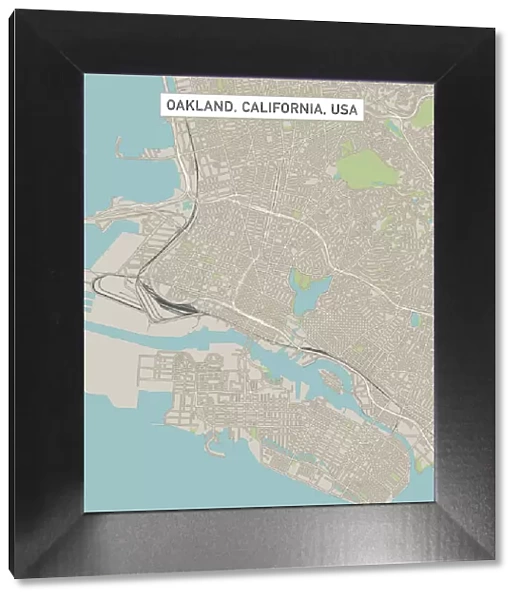 Oakland California US City Street Map