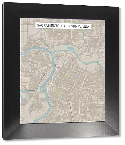 Sacramento California US City Street Map