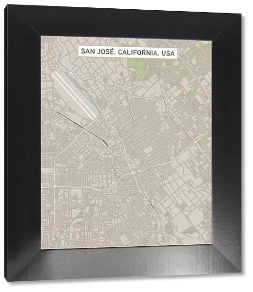 San Jose California US City Street Map