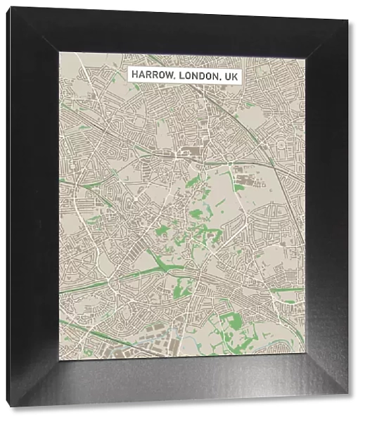 Harrow London UK City Street Map