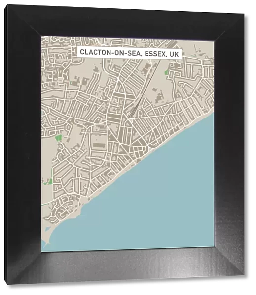 Clacton-on-Sea Essex UK City Street Map