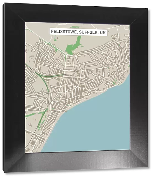Felixstowe Suffolk UK City Street Map