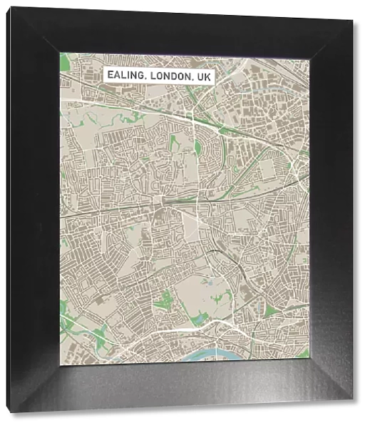 Ealing London UK City Street Map