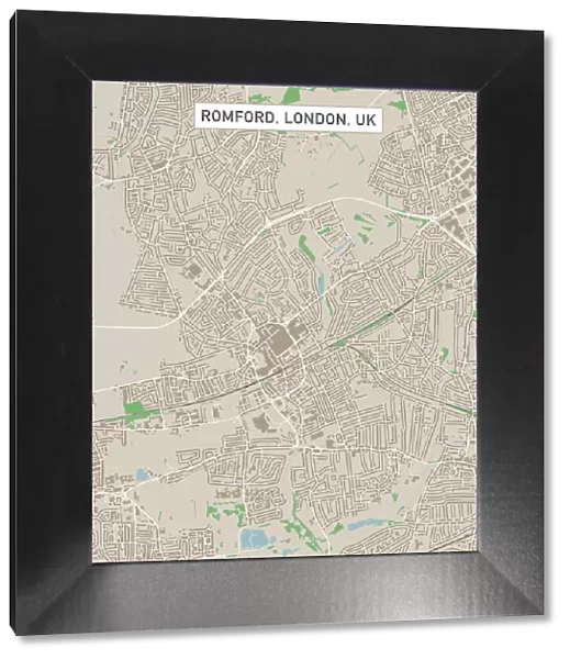 Romford London UK City Street Map
